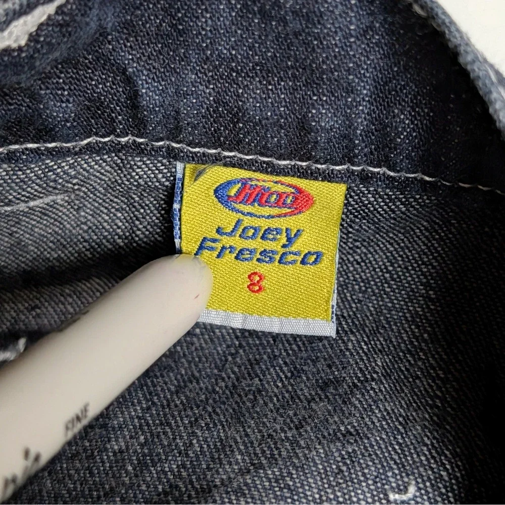Vintage Joey Fresco 90s Wide‎ Leg Skateboarding Cargo Denim Jeans Youth Size 8